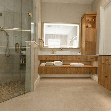 Lux Modern Spa Master bathroom