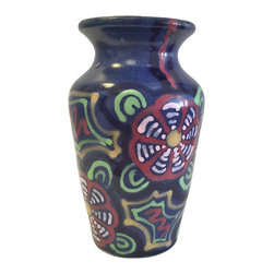 Vintage Midcentury German Multi Color Vase. - Vases