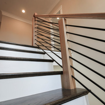 Project #69 | Contemporary Staircase with Horizontal Metal Rods