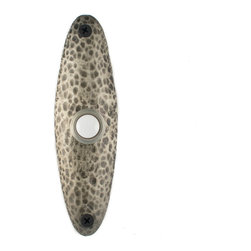 Hawk Hill Hardware - Hammered Doorell, Handmade Luxury Hardware, Satin - Doorbells And Chimes