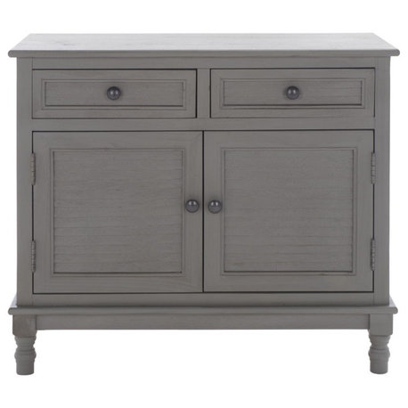 Safavieh Tate 2 Drawer 2 Door Sideboard, Distressed/Grey