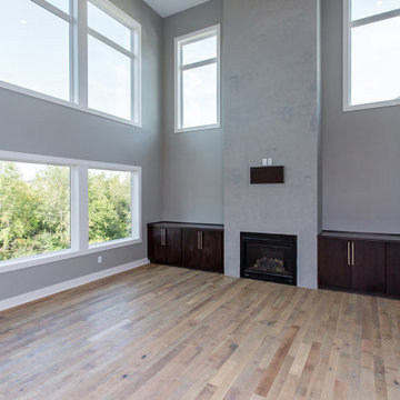 1 1/2 Story Moern Prairie Plan #66118