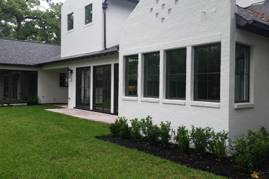 Example of a minimalist exterior home design in Houston