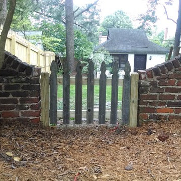 King William Rd. Project. A fence gate comprised of old and new materials.