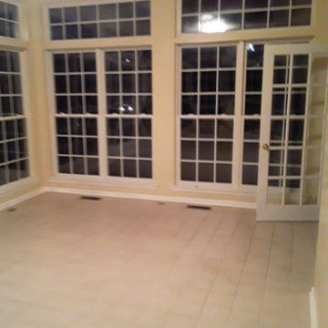 Before and After Sunroom Painting