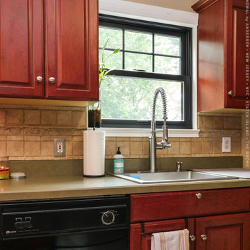 New Black Window in Delightful Kitchen - Renewal by Andersen New Jersey / NYC