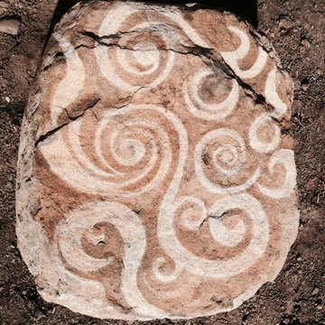 Stone Landscape feature- Boulder Carving in progress
