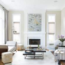 Art over tv in living room