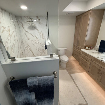 A Stunning Bathroom Remodel with a Doorless Shower