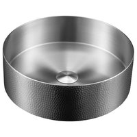 Karran Cinox Stainless Steel Round Vessel Sink, Stainless Steel