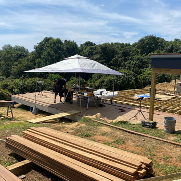 RECLAMED BARN BOARD SIDING / IPE DECKING