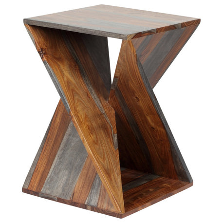 Sierra Brown Finish Accent Table