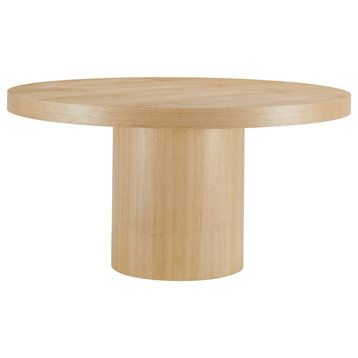 Gratify 60" Round Dining Table, Oak