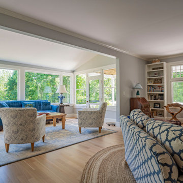 Sunlit Living Room with Built-Ins – Manchester-by-the-Sea MA