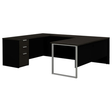 Pro-Concept Plus U-Desk, Deep Gray/Black