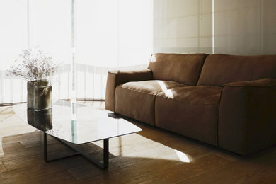 Inspiration for a modern living room remodel in Other