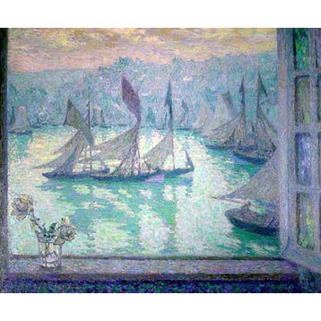 Henri Le Sidaner Window at the Port of Honfleur Wall Decal