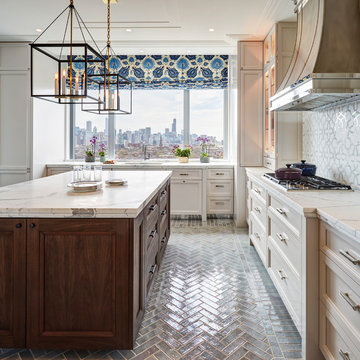 A Stunning New Kitchen with a Gorgeous Chicago View