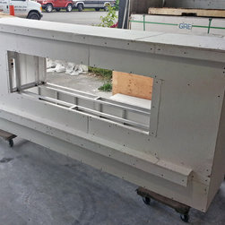 Custom See Through Fireplace - Outdoor Fireplaces