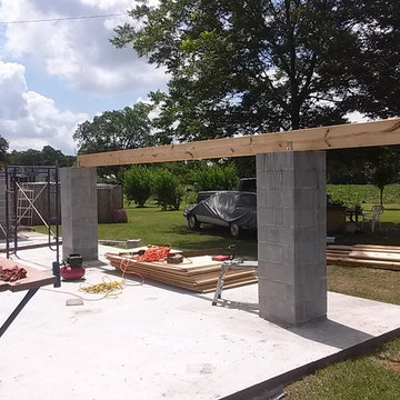 Enclosed brick-glass patio/porch