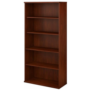 Adjustable Storage Shelves, Hansen Cherry Bookcase
