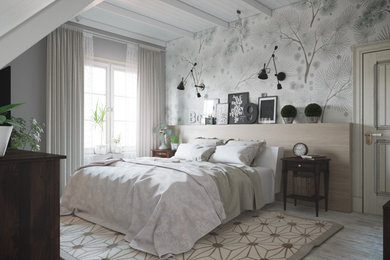 Дизайн интерьера спальни в Скандинавском стиле в Калининграде