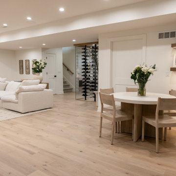 Luxury Basement Remodel with Custom Bar, Wine Display & Wellness Retreat