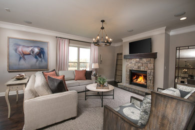 Family room - transitional family room idea in Atlanta