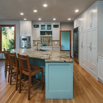 Illusion Blue Kitchen