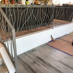 Abstract 'branch' interior forged steel railing - Products