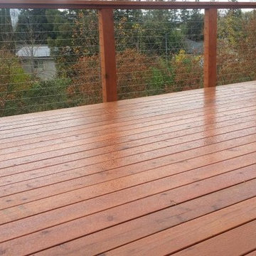 Wood Deck & Cable Rails