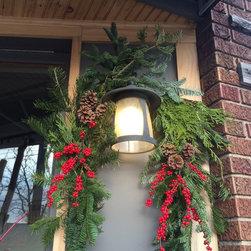 Outdoor winter decorating for Harmony Brewing - Products