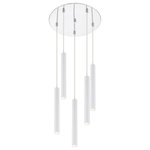 Z-Lite - Z-Lite 917MP12-WH-LED-5RCH Forest - 12" 20W 4 LED Island/Billiard - With a windchime-inspired silhouette, this four-liForest 12" 20W 4 LED Chrome Matte White S *UL Approved: YES Energy Star Qualified: n/a ADA Certified: n/a  *Number of Lights: Lamp: 5-*Wattage:5w LED-Integrated bulb(s) *Bulb Included:Yes *Bulb Type:LED-Integrated *Finish Type:Chrome