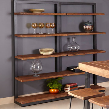 Acacia Wood Bookcase