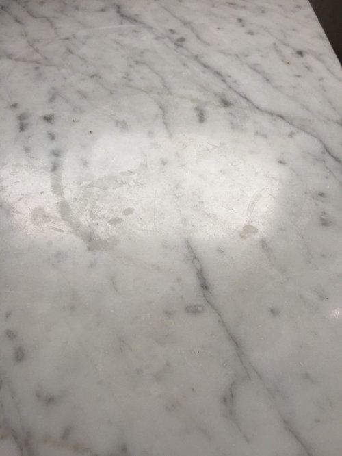 Carrera Marble water marks