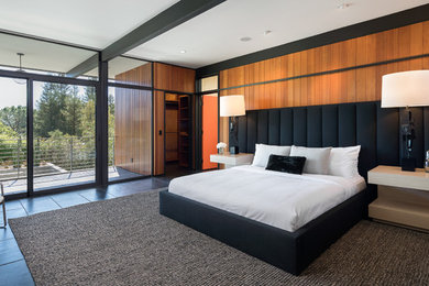 Bedroom - contemporary bedroom idea in Los Angeles
