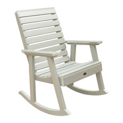 Highwood - Weatherly Outdoor Rocking Chair, Whitewash - Outdoor Rocking Chairs