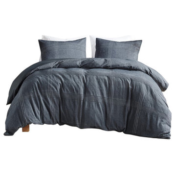 Croscill Anders Plaid Oversized 3-Piece Duvet Cover Set, Full/Queen