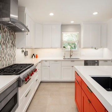 Modern Kitchen, Laundry Room and Guest Bath Remodel