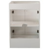 23" Single Sink Foldable Vanity Cabinet, White Finish