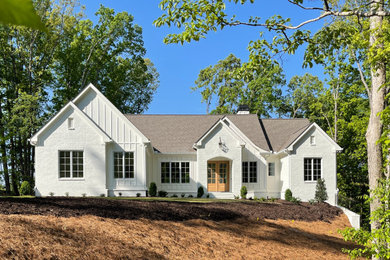 Inspiration for a cottage exterior home remodel in Atlanta