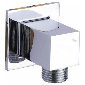 Dawn Wall Mount Supply Elbow, Square, Chrome