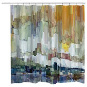 Wade Logan® Brackmann Abstract Shower Curtain & Reviews