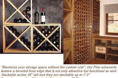 Wine Cave Pine Wine Racks