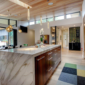 Glam Mid-Century Kitchen