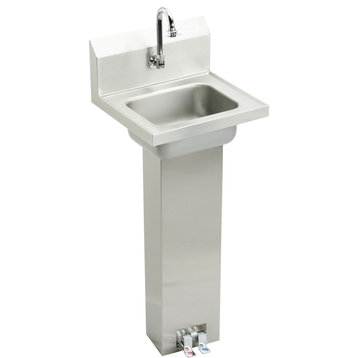 Elkay CHSP17160 16-3/4" Floor Mounted Stainless Steel Lavatory - Stainless