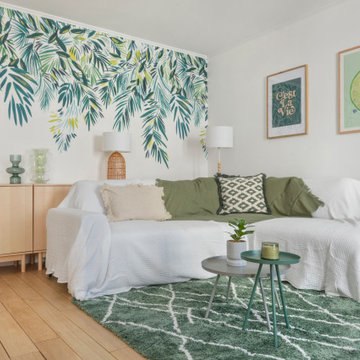 Décoration et rénovation d'un deux-pièces douillet à Paris 18