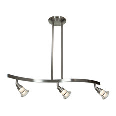 Access Lighting 63053LED 3 Light 28"W LED Linear Chandeliers - Matte Chrome /