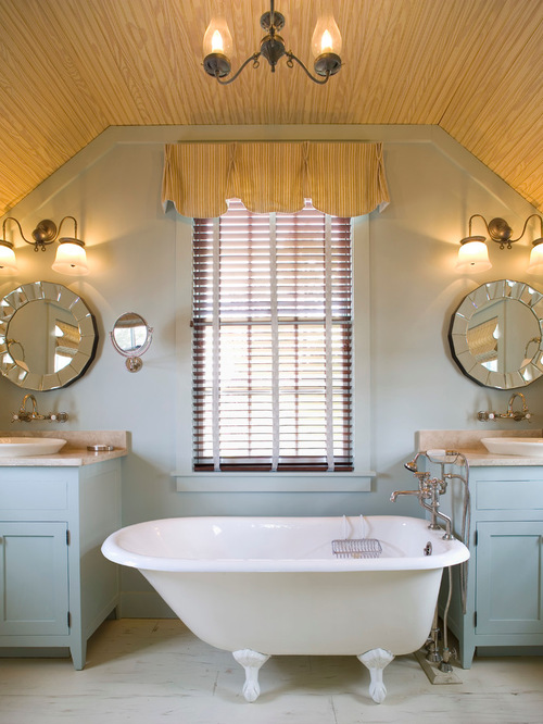 Tub Between Sinks Houzz