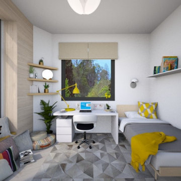 Modern interior design in a single-family villa - downtown Bucharest
